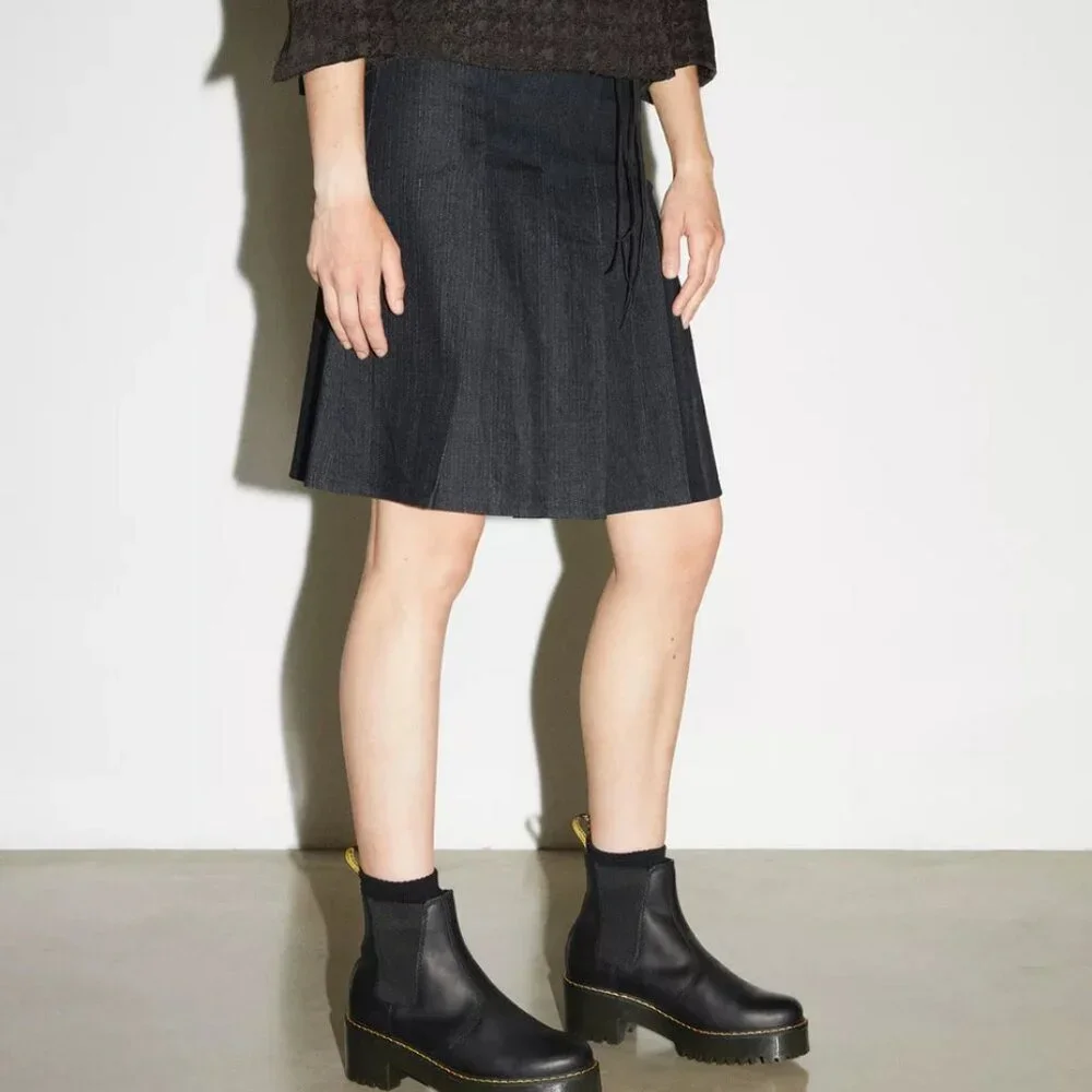 DR MARTENS Rometty Wyoming Leather Platform Chelsea Boots 37 / 6 - Picture 12 of 13